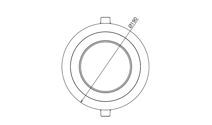 Anti Glare LED Downlight 4000K