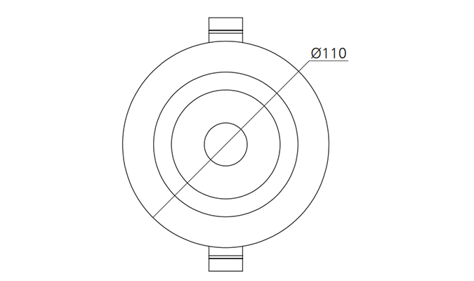 sizes of 3 inch 10w downlight