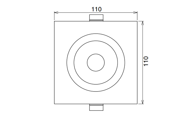 90mm polar luminous intensity graph