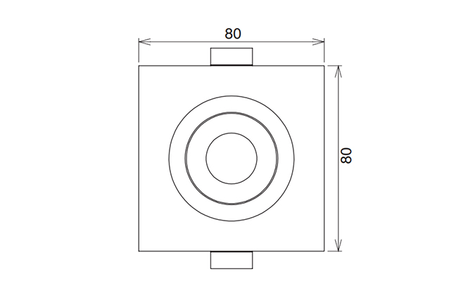 2.5 inch Dimensions 72mm cut out