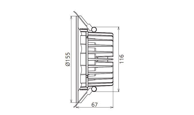 4inch bathroom downlight