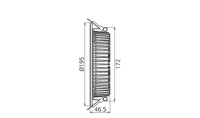 sizes of 6inch cct changeable led downlight