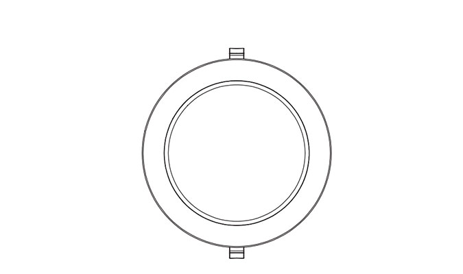 8 inch 215mm cut out led downlight