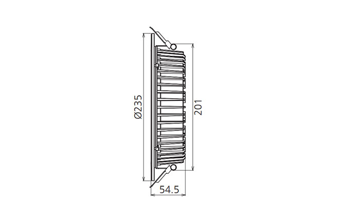 8 inch recessed light housing Dimensions