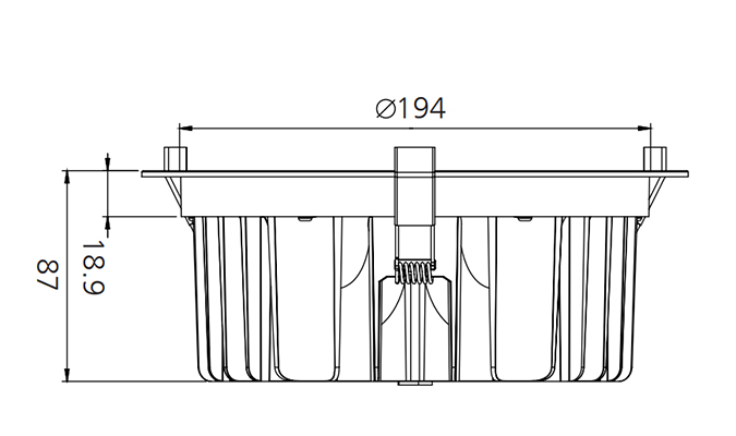 8 inch led downlight size guide