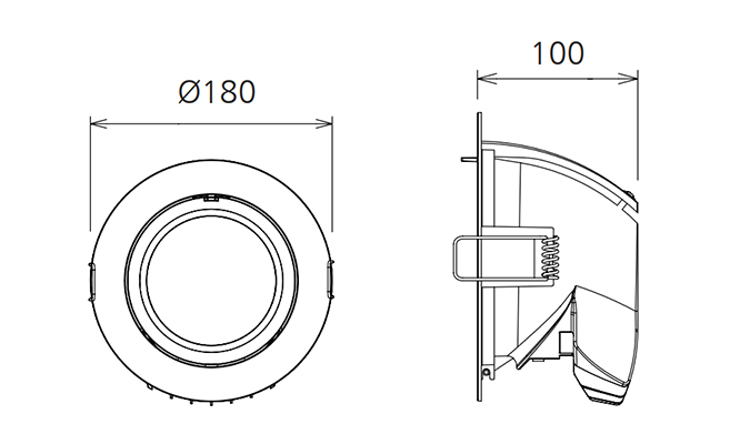 6 inch led downlight with 170mm cutout