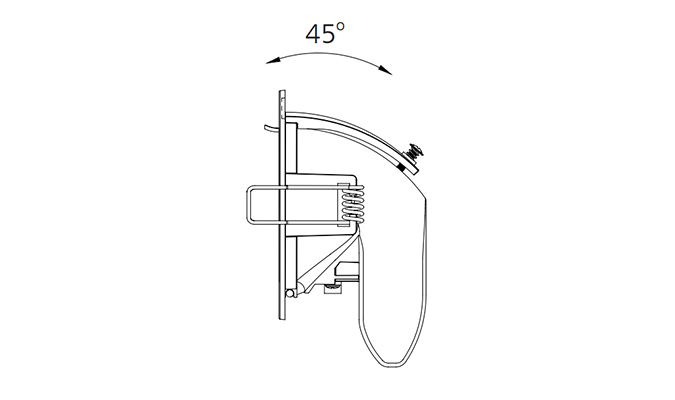 aluminium led downlight Dimensions