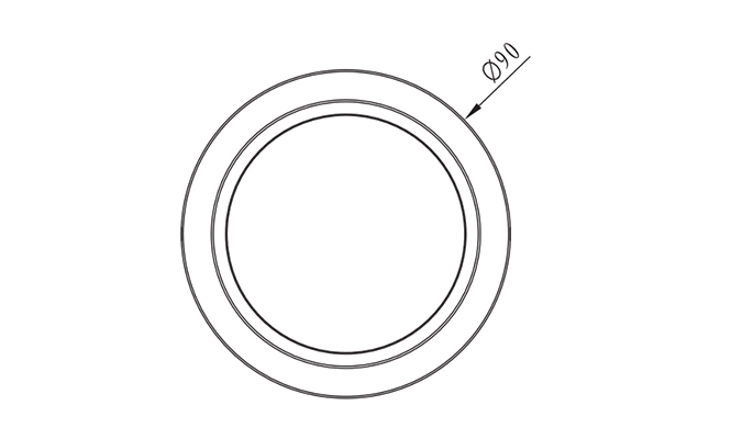 cob led downlight 10w sizes