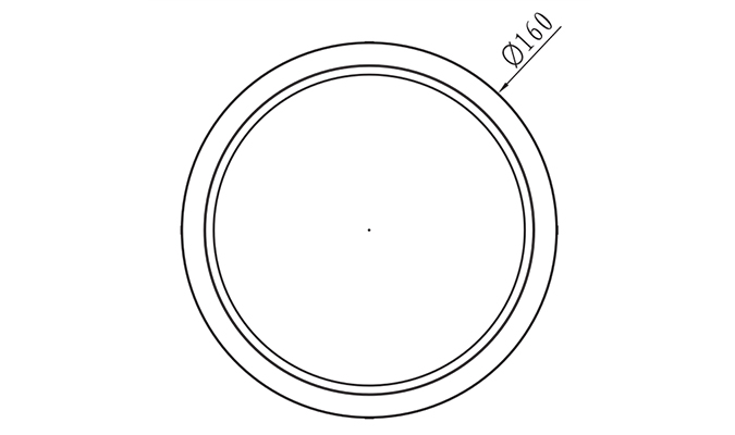 led surface mount downlight polar chart