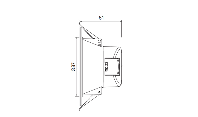 90mm dimmable downlight