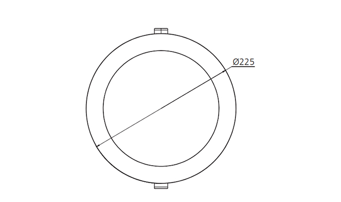 210mm Cutout LED Downlight