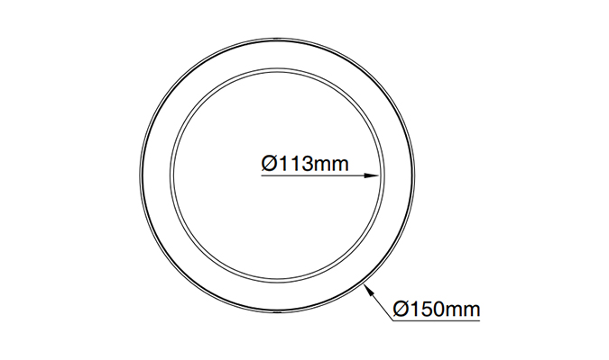 sizes of SMD led downlight