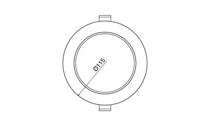 3 Inch aluminum recessed downlight