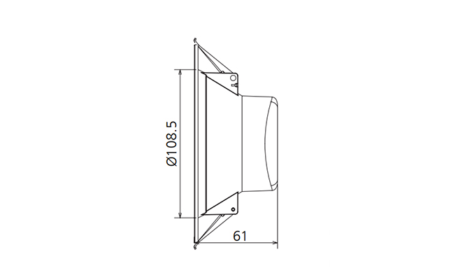 SMD LED Downlight 4inch Dimensions