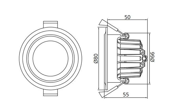 2.5 inch round Downlight