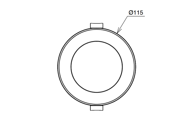 white mini downlight Technical Specification