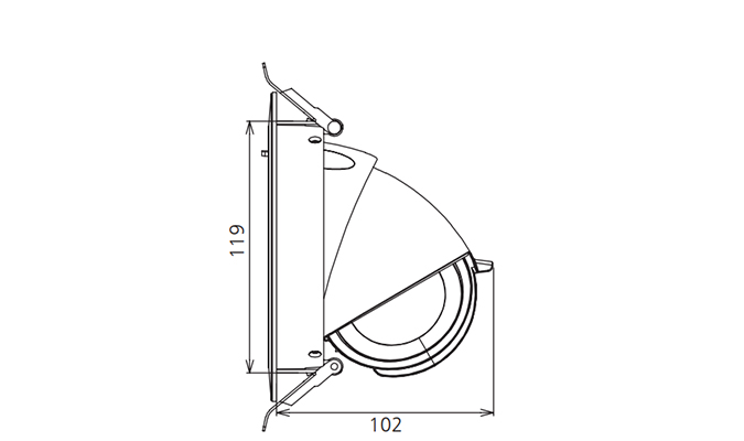 20w led downlight Dimensions