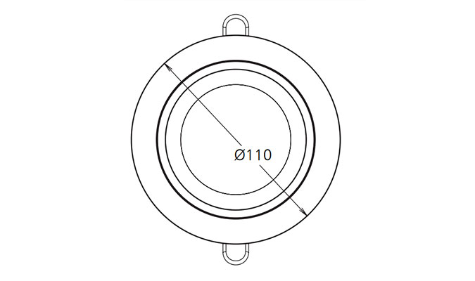 high lumen 3 inch led downlight