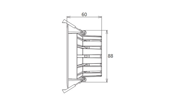 100mm recessed downlight