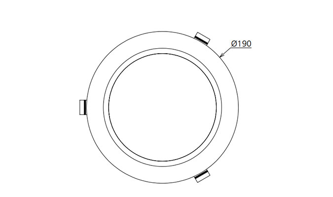 6 inch round led downlight