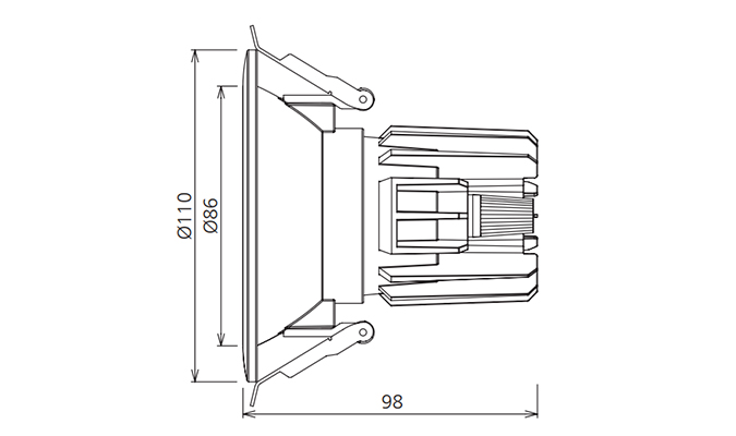 95mm Dimensions Diagram