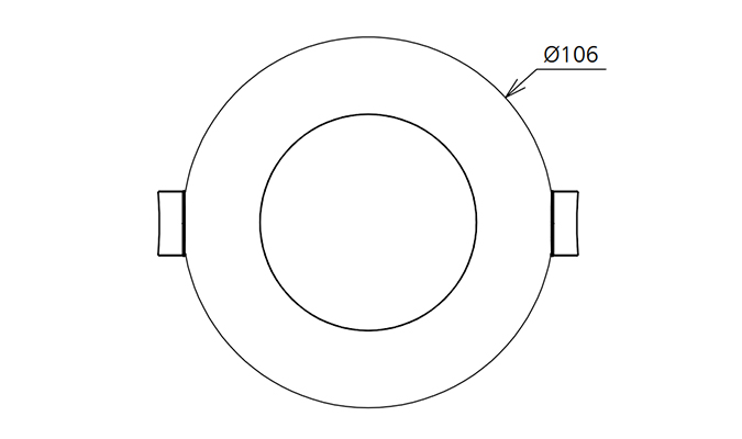 Dimensions 90mm cut out