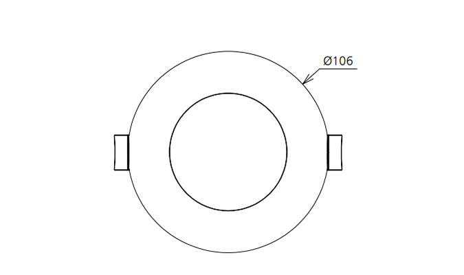 13 watts led downlight sizes