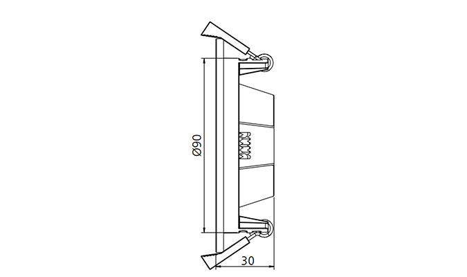 230V LED downlight sizes