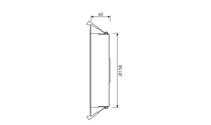 18w Down light 170mm cut out sizes