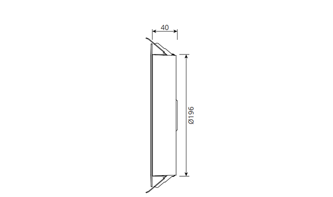 210mm Commercial Downlight Dimensions