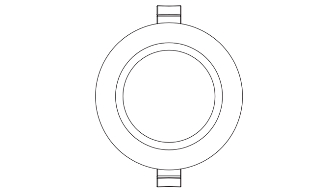 Dimensions of 3 inch downlight
