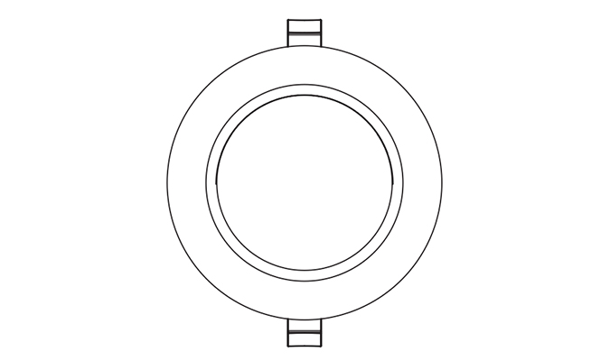 dimmable downlight Dimensions Diagram