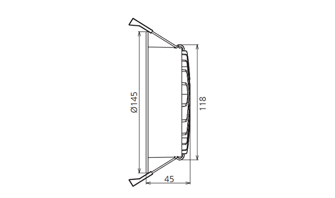 Dimensions Diagram 120mm