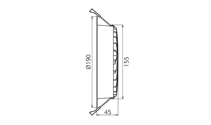 160mm Dimensions