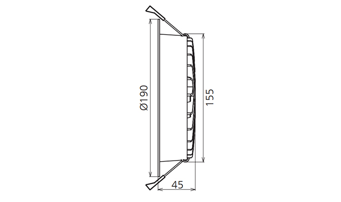 Dimensions 170mm