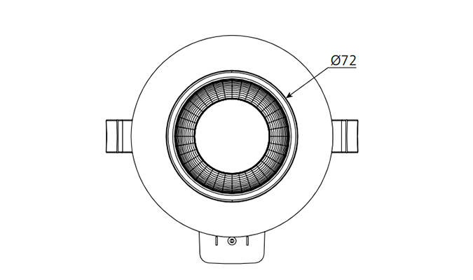6w Commercial Downlight Dimensions