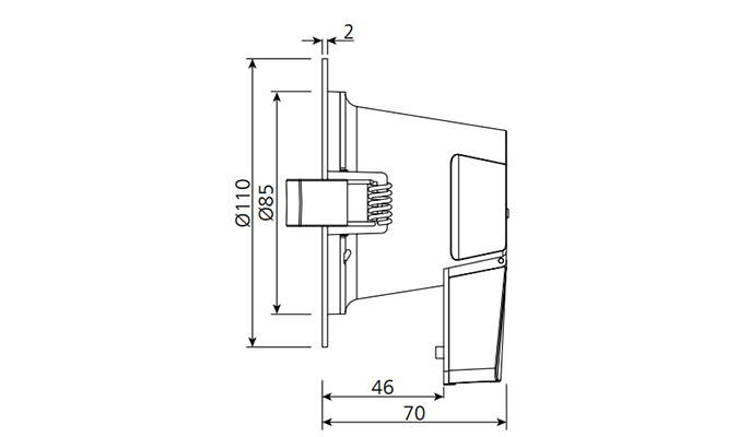recessed led downlight sizes