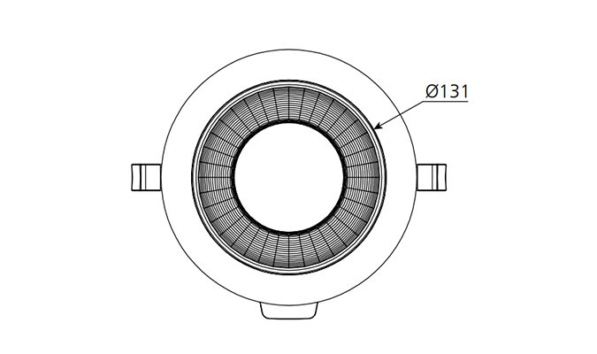 Commercial 18w Downlight Dimensions
