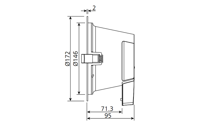 18w led downlight sizes