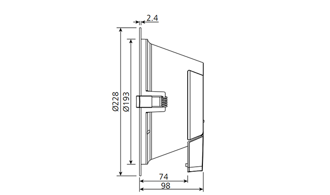 Commercial 25w Downlight Dimensions