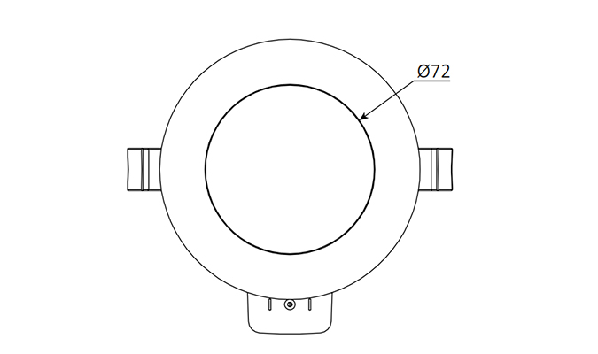 led downlight sizes 70mm