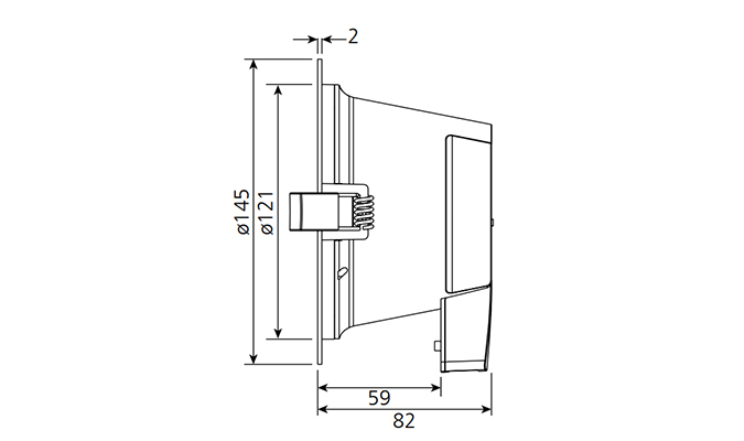 13w Down light 85mm cut out sizes