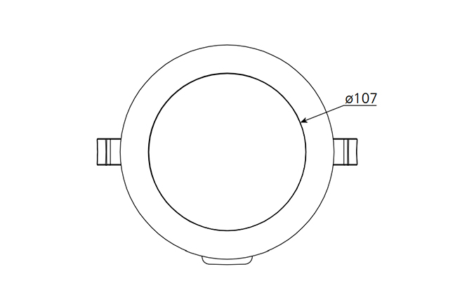 Dimensions 82mm cut out