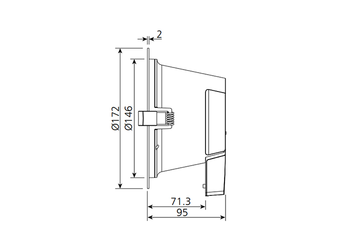 95mm Dimensions Diagram