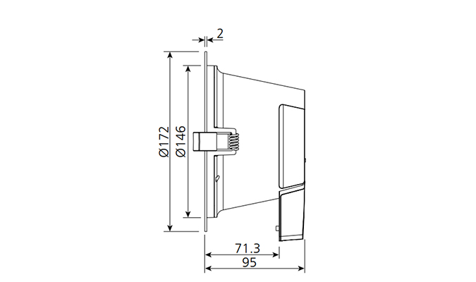 6 inch Dimensions Diagram