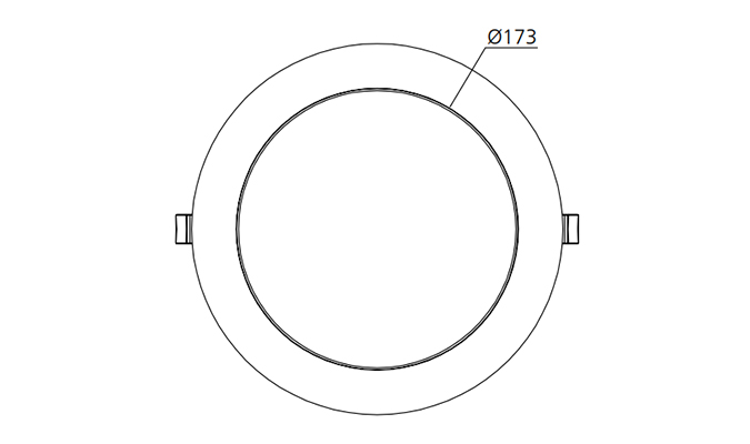 98mm cutout led downlight sizes