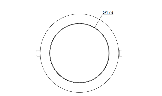 98mm Commercial Downlight Dimensions