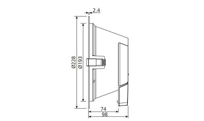 downlight Dimensions 98mm cut out