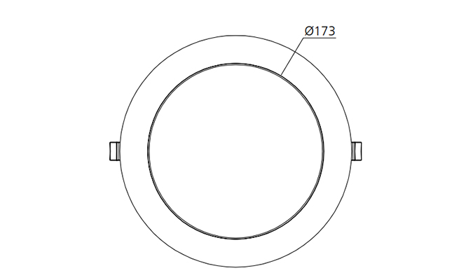 25w 8inch led downlight sizes