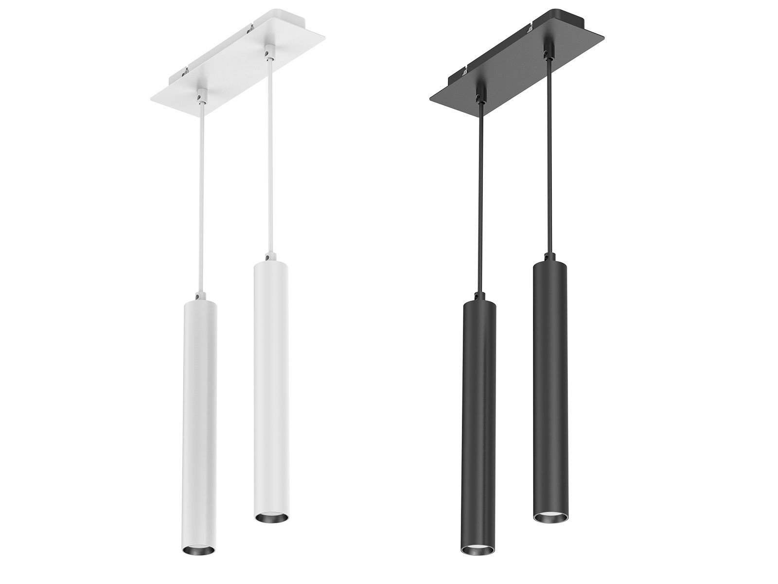 PD12 3 Hanging Cylinder Lights Kitchen Office